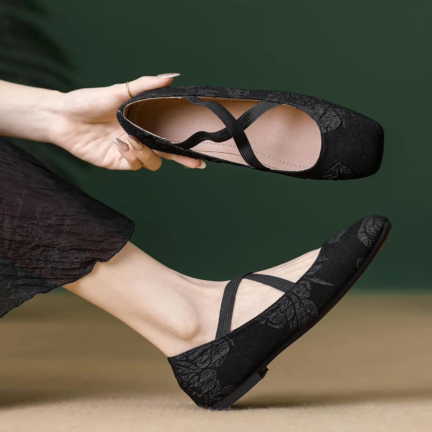 Dear Time Women's Mary Jane Flat Shoes Casual Simple Ballets Comfortable Dressy Office Walking Shoes