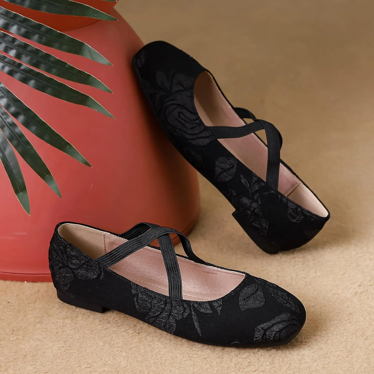 Dear Time Women's Mary Jane Flat Shoes Casual Simple Ballets Comfortable Dressy Office Walking Shoes