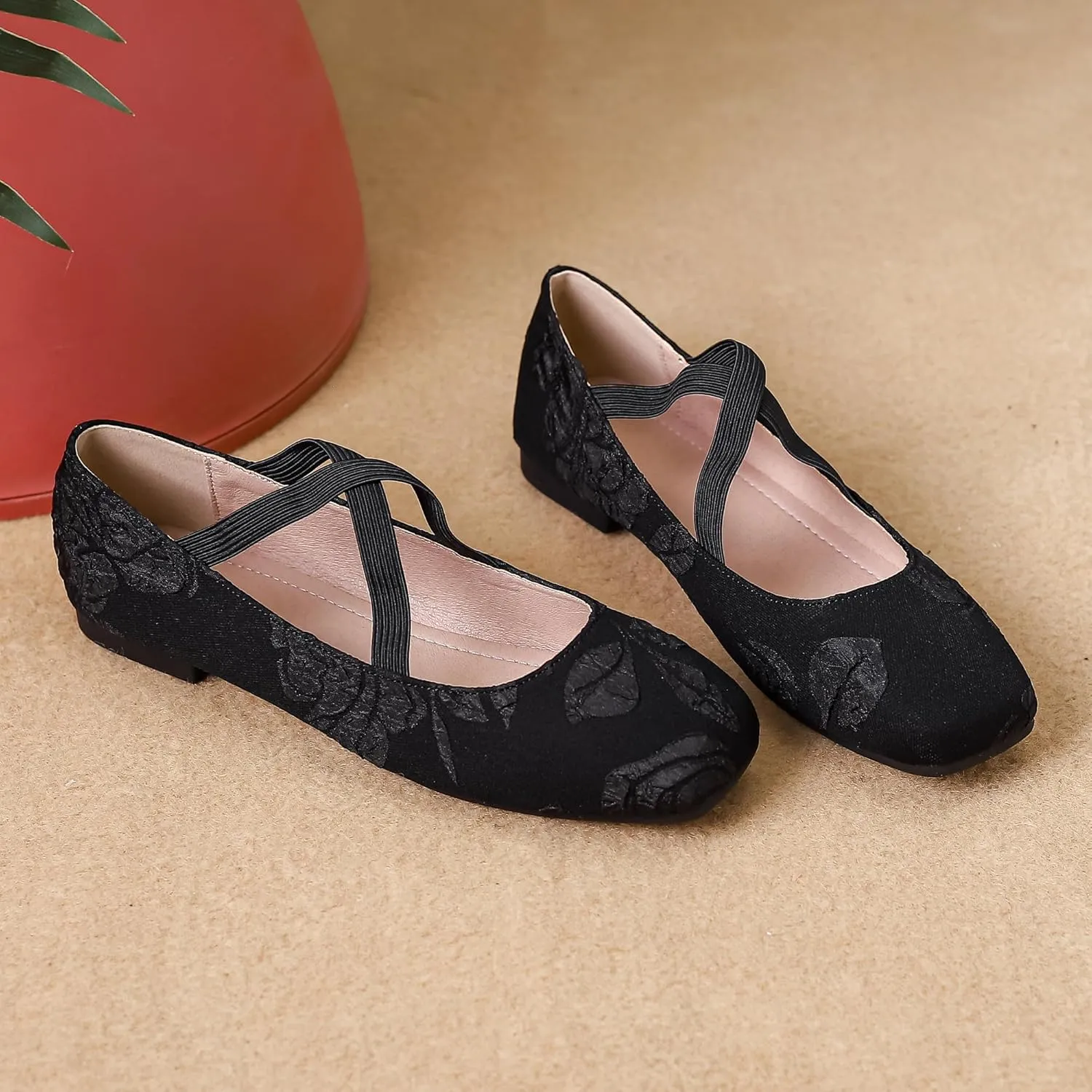 Dear Time Women's Mary Jane Flat Shoes Casual Simple Ballets Comfortable Dressy Office Walking Shoes