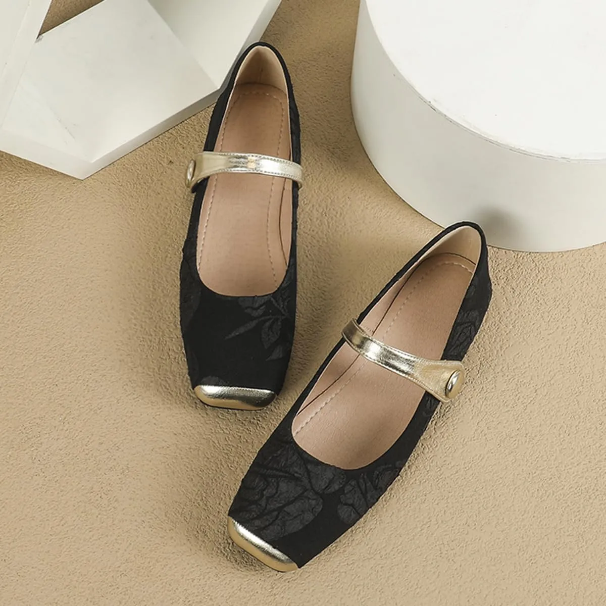 Dear Time Women's Mary Jane Flat Shoes Casual Simple Ballets Comfortable Dressy Office Walking Shoes