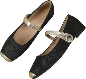 Dear Time Women's Mary Jane Flat Shoes Casual Simple Ballets Comfortable Dressy Office Walking Shoes