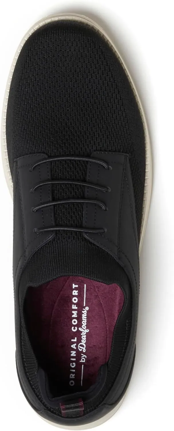 Dearfoams Men's Nash Slip on Oxford Lightweight, Breathable with Arch Support Dress Shoe