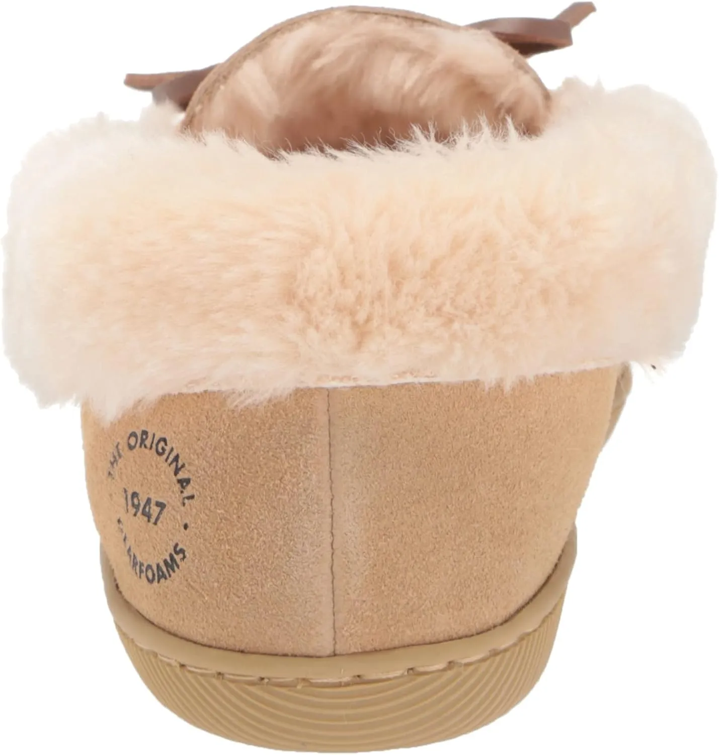 Dearfoams Women's Bethany Genuine Suede Moccasin Slipper