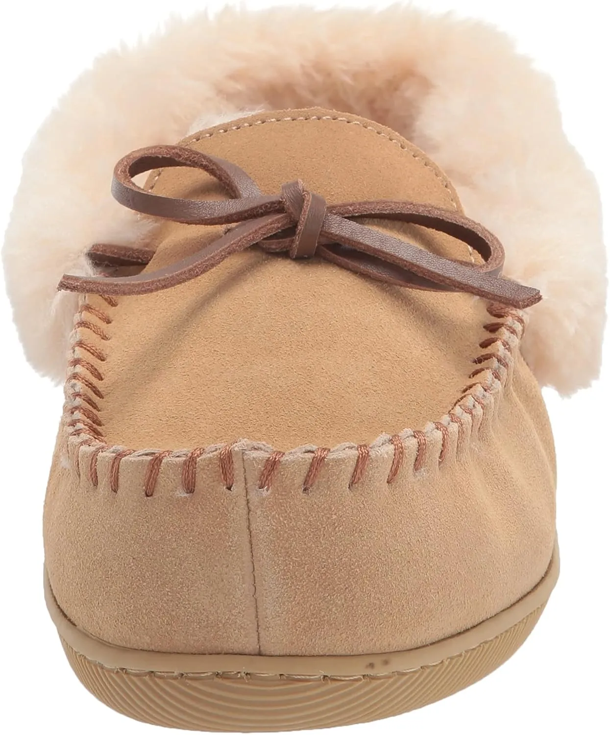 Dearfoams Women's Bethany Genuine Suede Moccasin Slipper