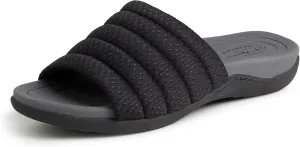 Dearfoams Women's Original Comfort Emma Slip on Slide Sandal with Arch Support