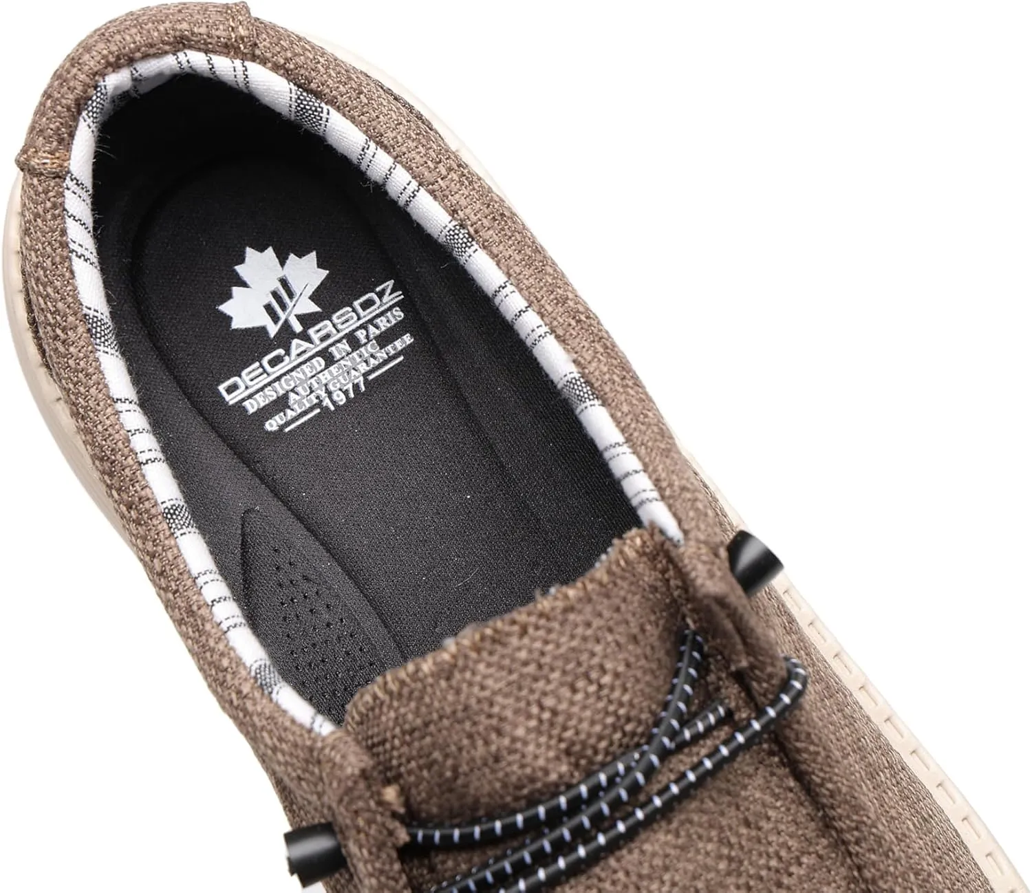 DECARSDZ Men's Casual Slip on Loafers Shoes Stretch Shoe Comfortable & Light-Weigh Use for Commuting Leisure Light Exercise
