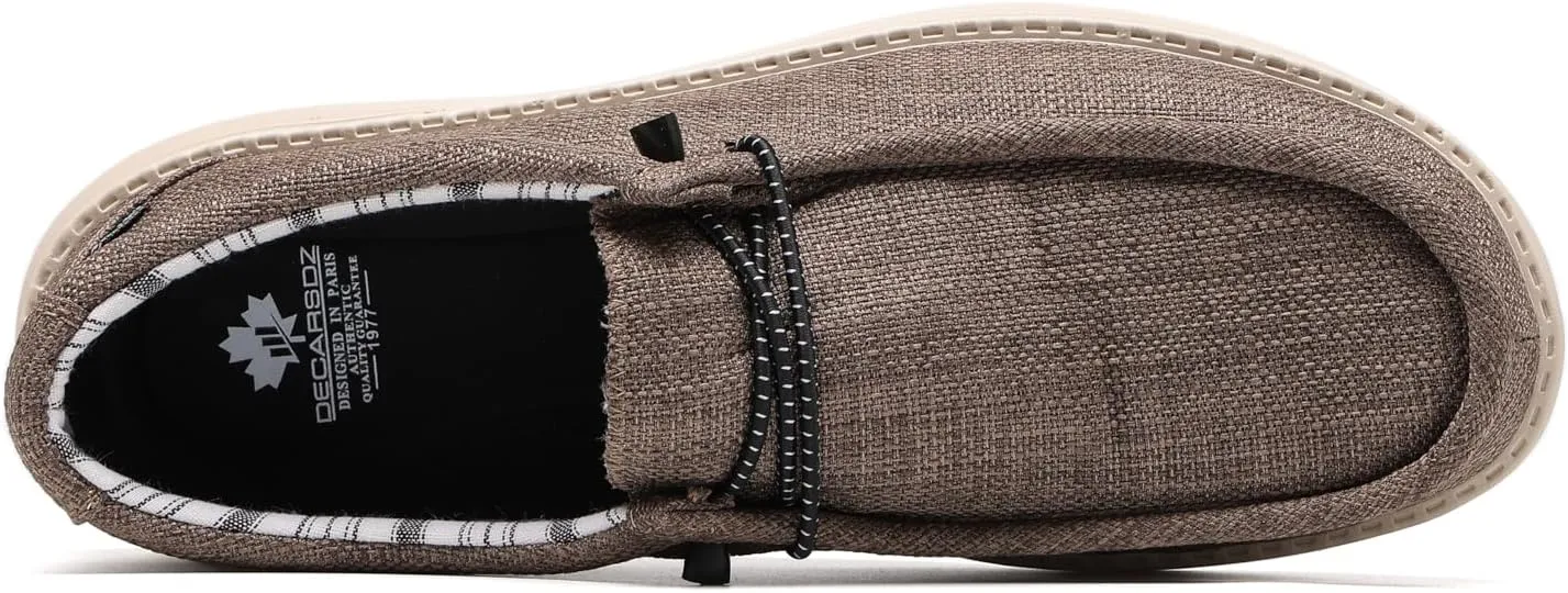 DECARSDZ Men's Casual Slip on Loafers Shoes Stretch Shoe Comfortable & Light-Weigh Use for Commuting Leisure Light Exercise