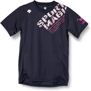 Descente Long-Sleeve Shirt, Volleyball, Sweat Absorbent, Quick Drying, Stretch, Practice, Men's, Women's, Unisex