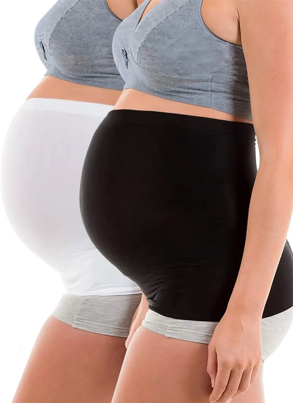 DIRAVO Womens Maternity Belly Band for Pregnancy Non-slip Silicone Stretch Pregnancy Support Belly Belt Bands…