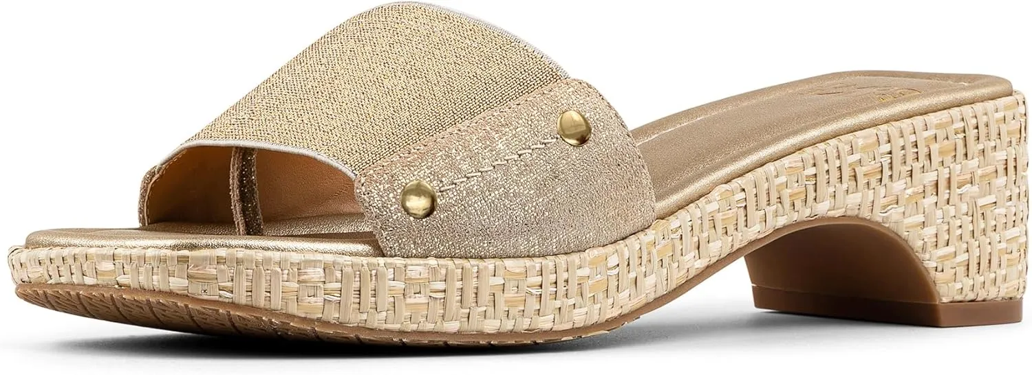 Donald Pliner Women's Rodeo Jute Elastic Slide Sandal