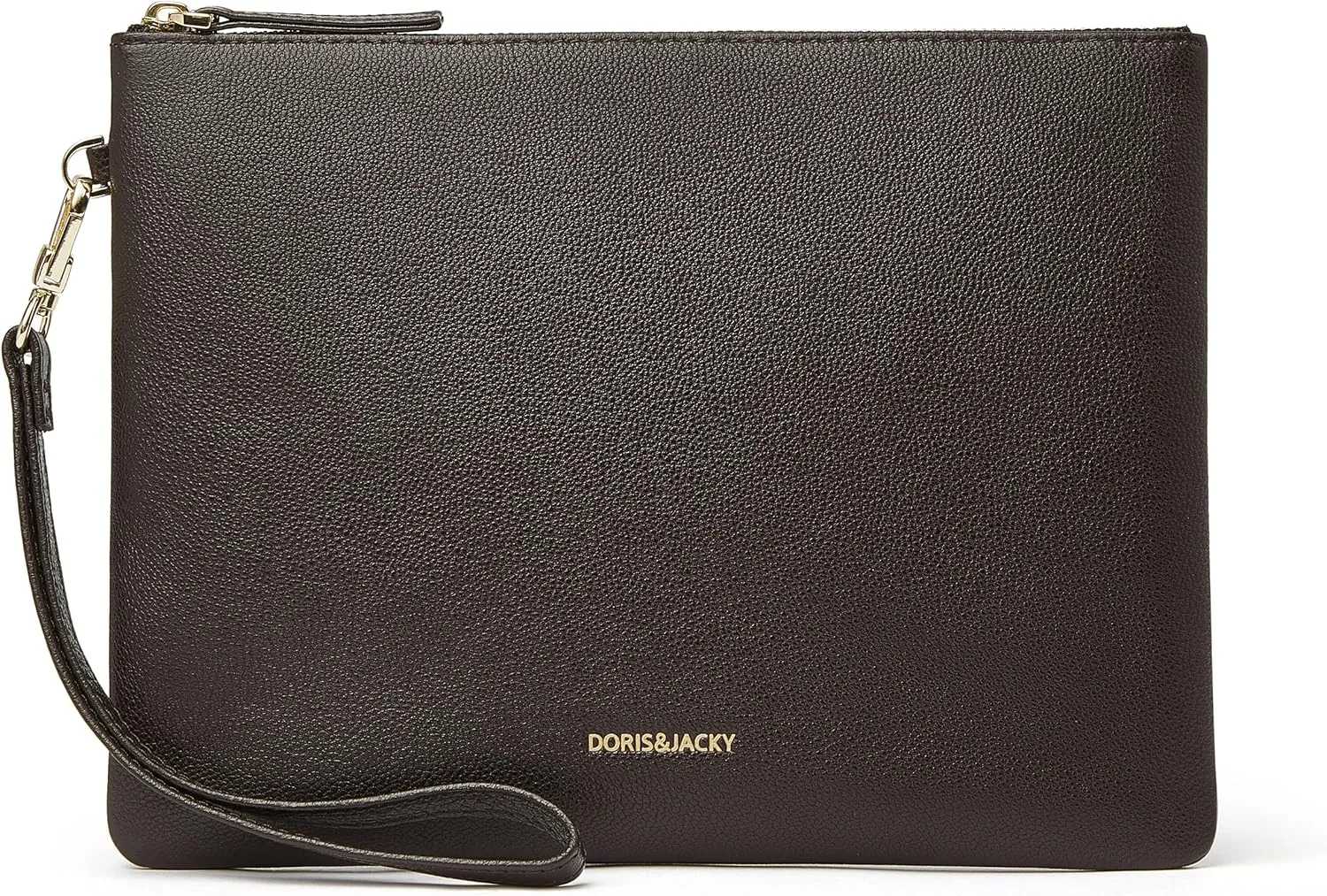 DORIS&JACKY Lambskin Leather Wristlet Clutch Purse For Women Large Soft Designer Wallet With Strap…