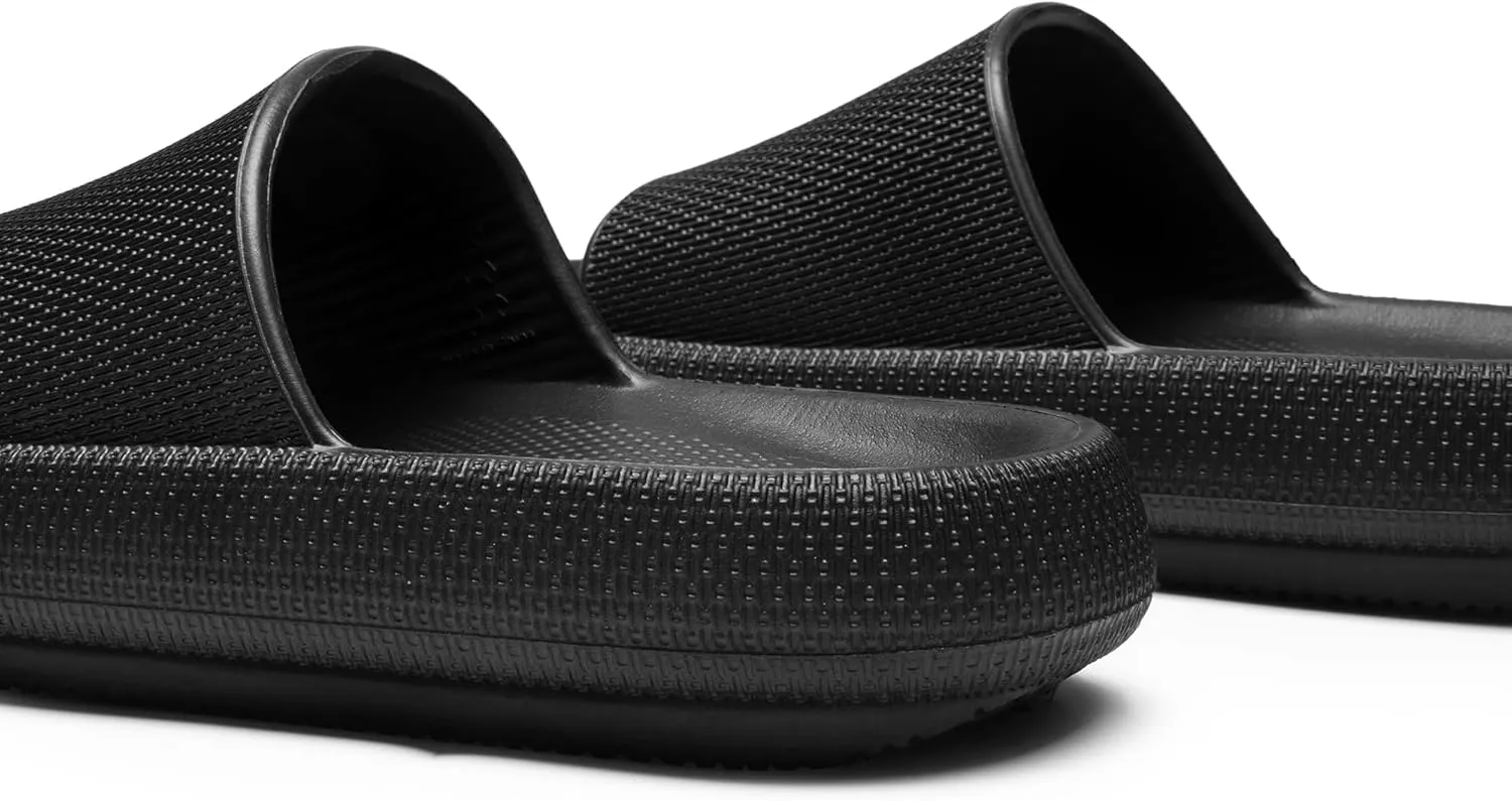 DREAM PAIRS Cloud House Slippers for Women, Shower Shoes Indoor Pillow Slides Bathroom Slip On Beach Sandals