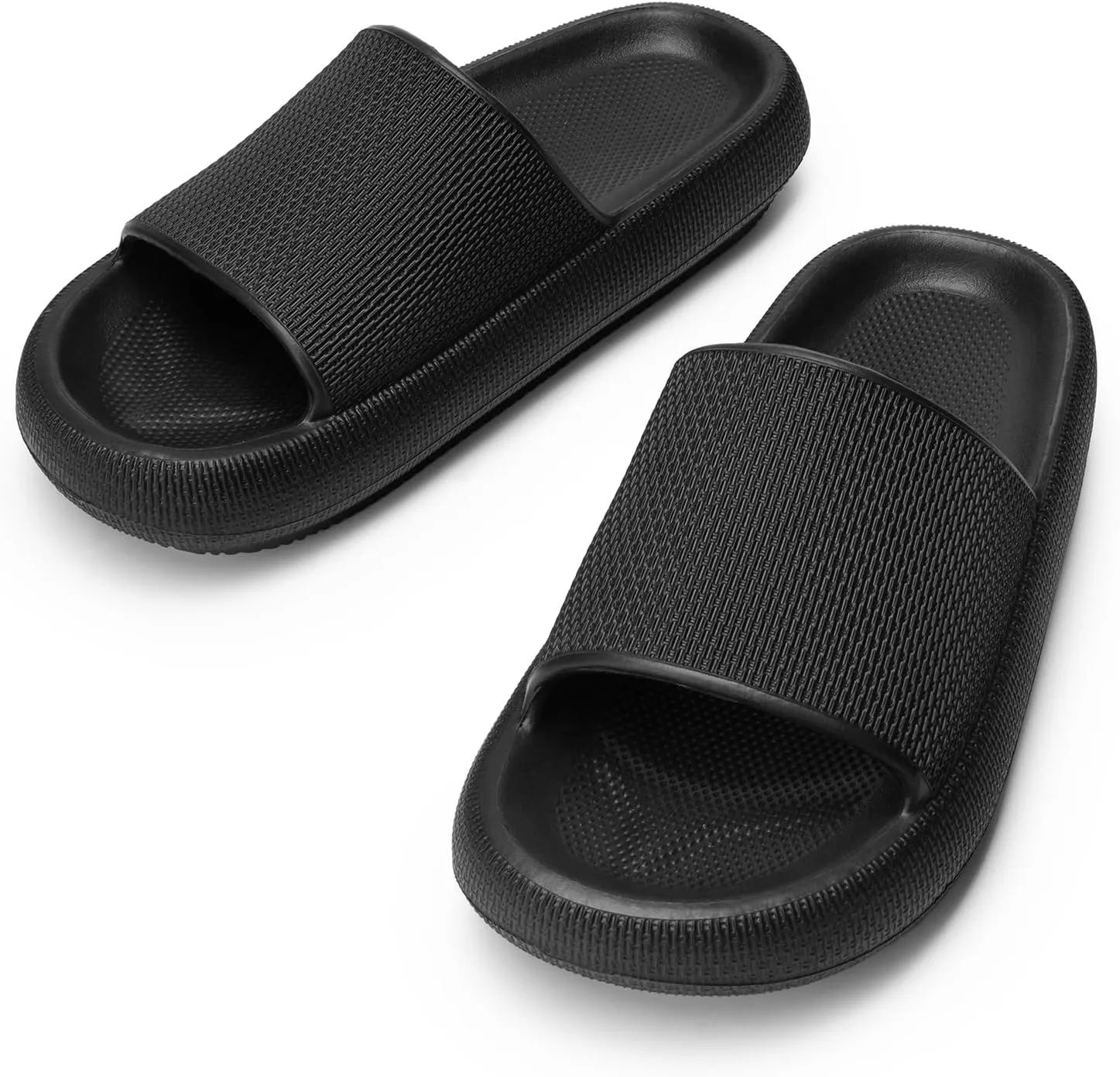 DREAM PAIRS Cloud House Slippers for Women, Shower Shoes Indoor Pillow Slides Bathroom Slip On Beach Sandals