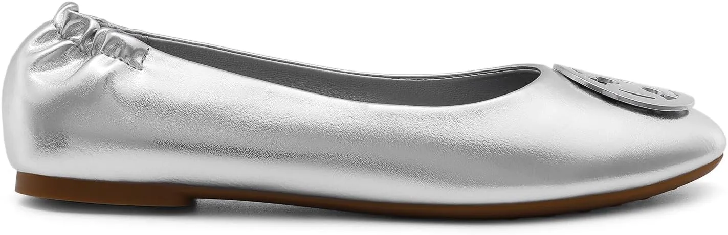 DREAM PAIRS Women's Ballet Flats Shoes Round Toe Slip On Comfortable Dressy Shoes