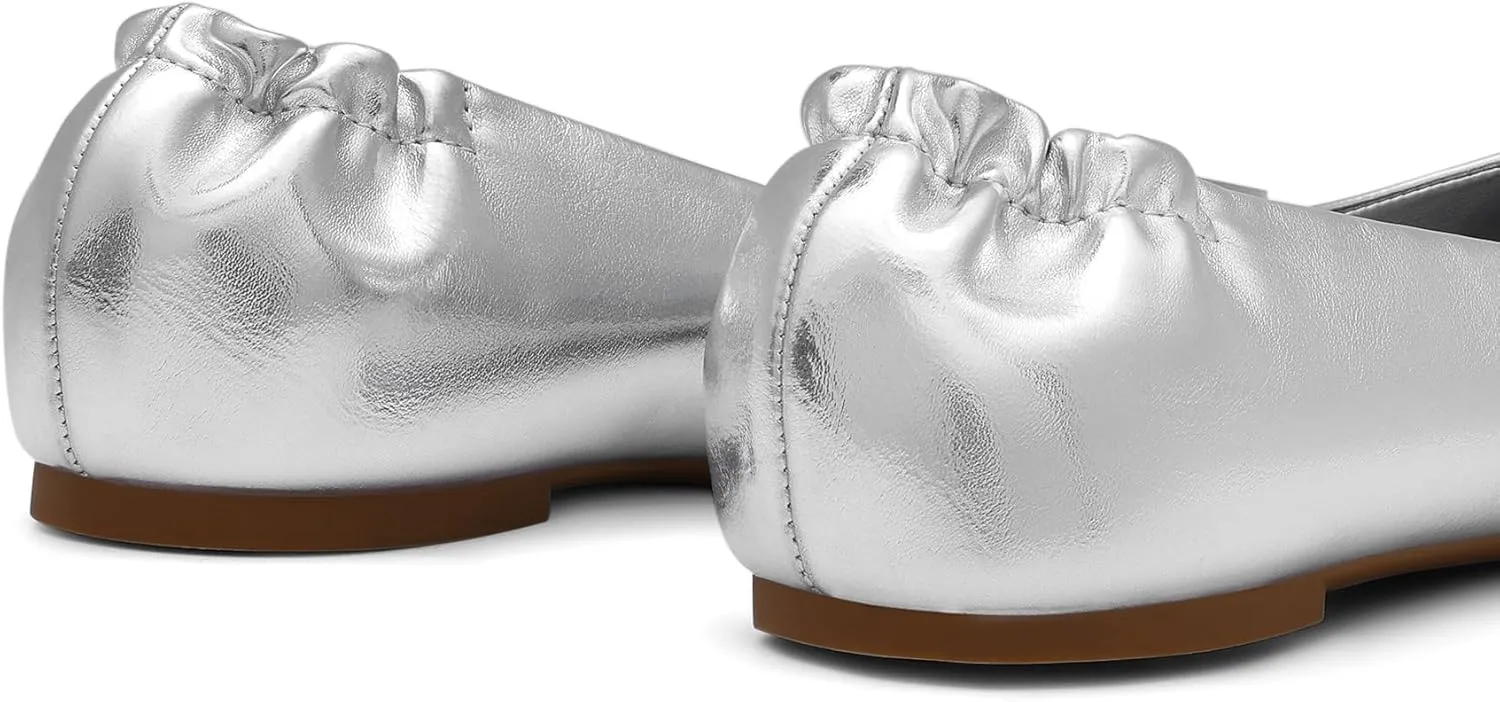 DREAM PAIRS Women's Ballet Flats Shoes Round Toe Slip On Comfortable Dressy Shoes