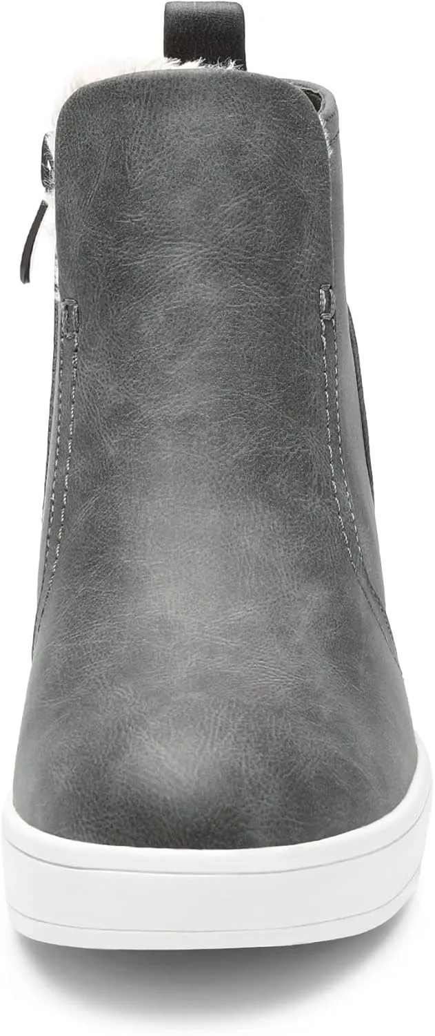 DREAM PAIRS Women’s Slip on High Top Wedge Sneakers Hidden Heel Platform Wedgie Ankle Booties