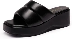 DREAM PAIRS Womens Slip on Slides Wedges Platform Cute Walking Comfort Sandals