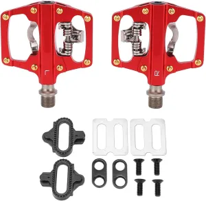 Dual Bike Pedals Aluminum Material for Multi USE Bike SPD Lock Flat Pedals Wet ENVIRONMENTS