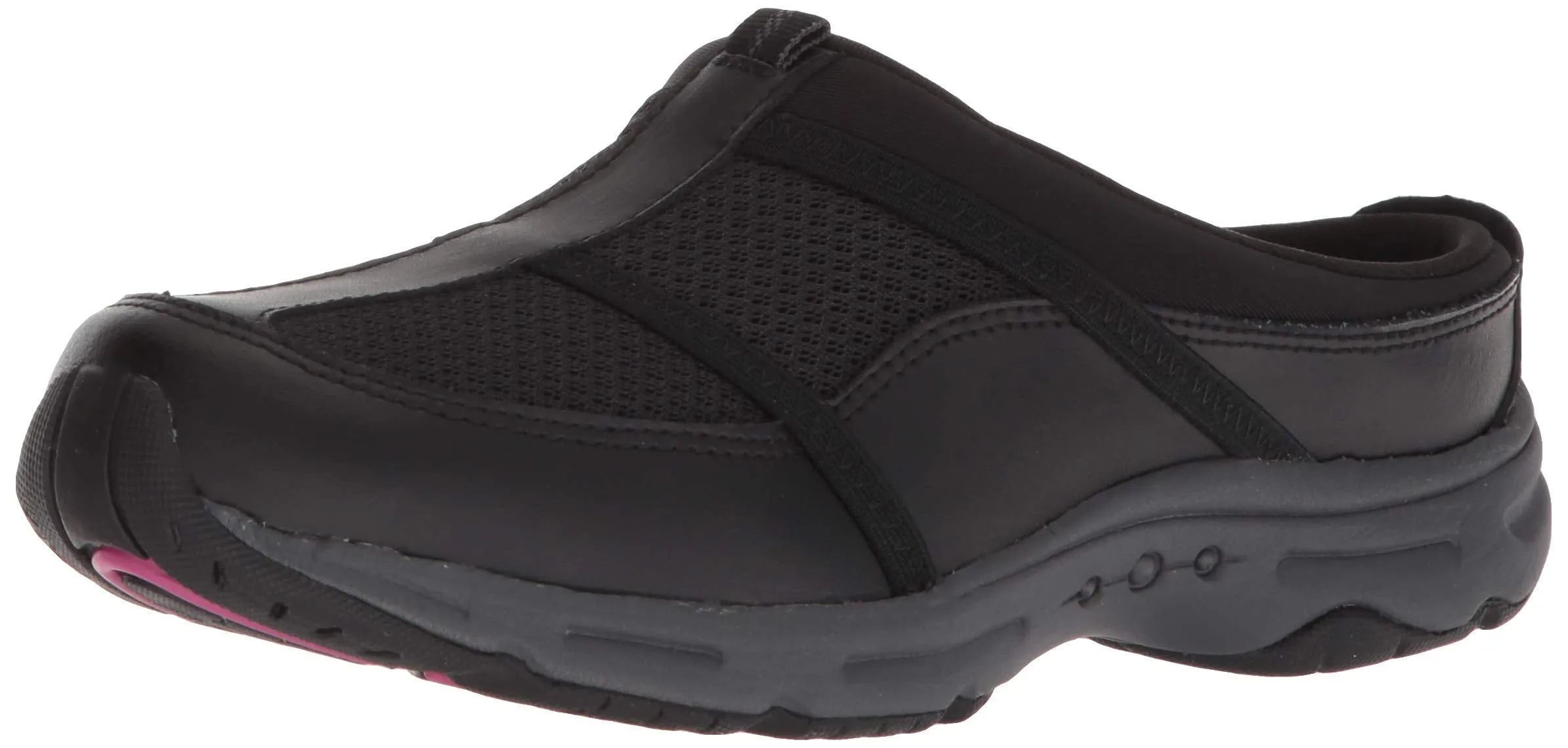 Easy Spirit womens Argyle Mule, Black 001, 9 Wide US