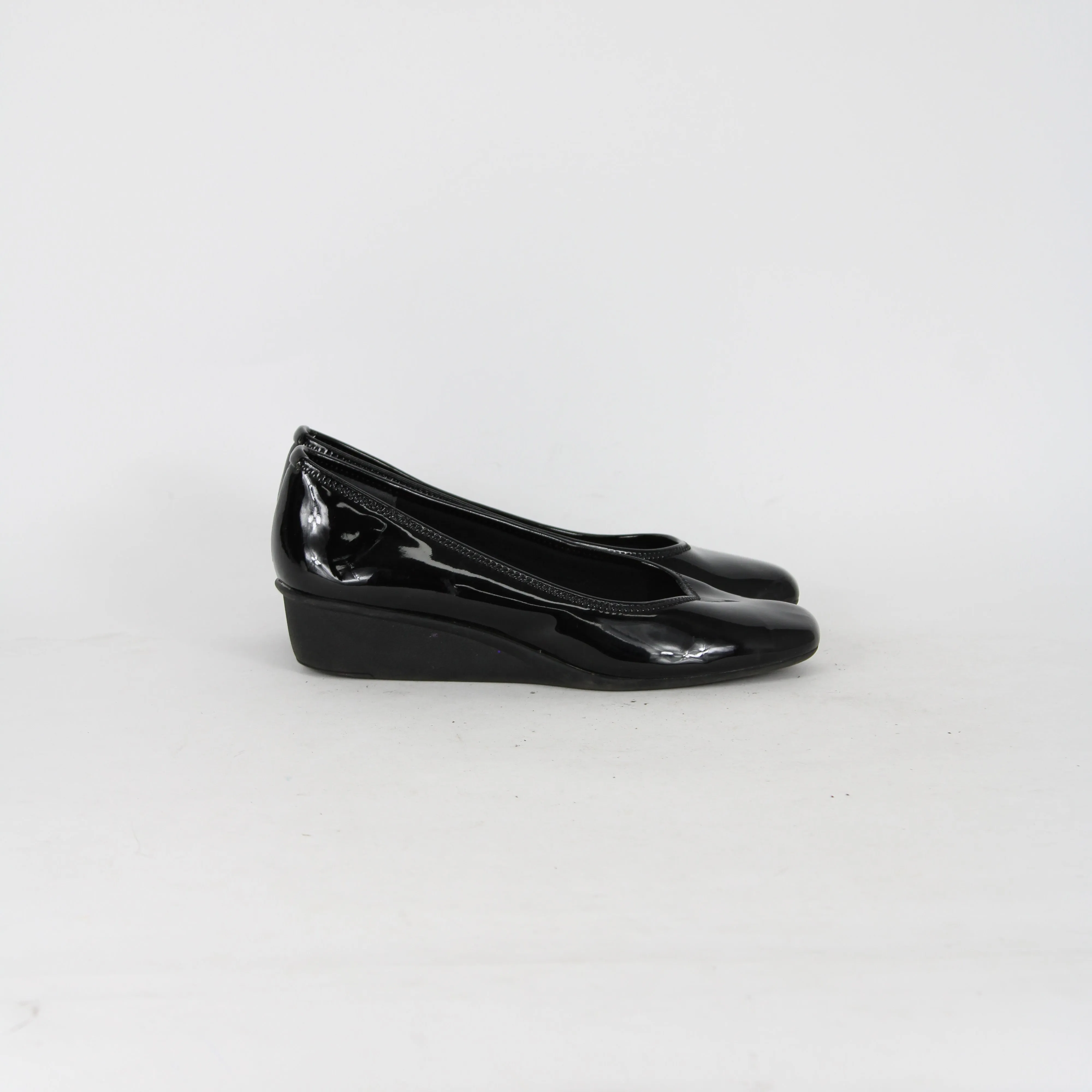 Easy Steps Black Ballet Wedges