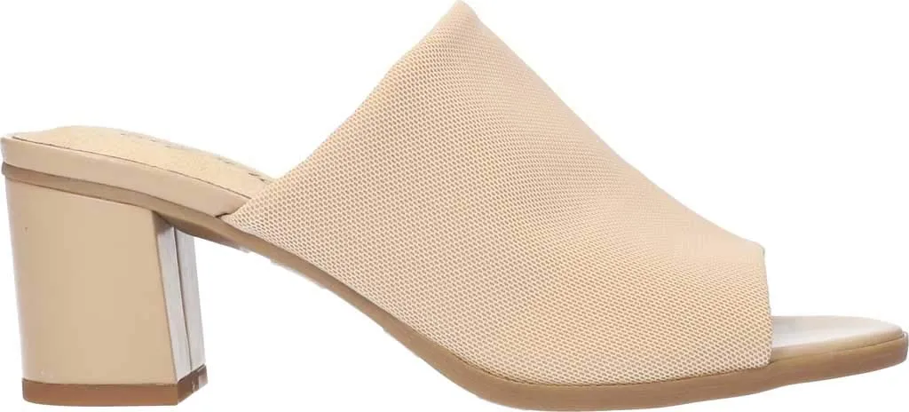 Easy Street Women's Mule, Natural Stretch Fabric, 8 X-Wide