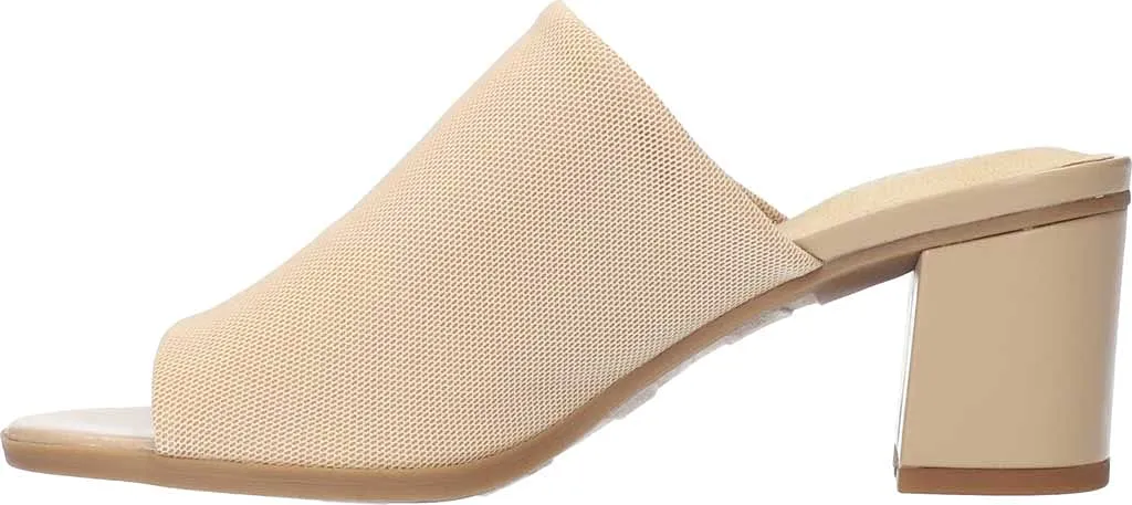 Easy Street Women's Mule, Natural Stretch Fabric, 8 X-Wide