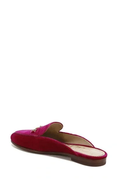 Edelman Mules Flat Linnie Embellished Heeled Handcrafted Toe Sam On Raspberry Advanced Almond Slip