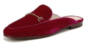 Edelman Mules Flat Linnie Embellished Heeled Handcrafted Toe Sam On Raspberry Advanced Almond Slip