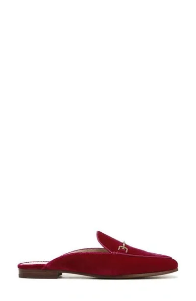 Edelman Mules Flat Linnie Embellished Heeled Handcrafted Toe Sam On Raspberry Advanced Almond Slip
