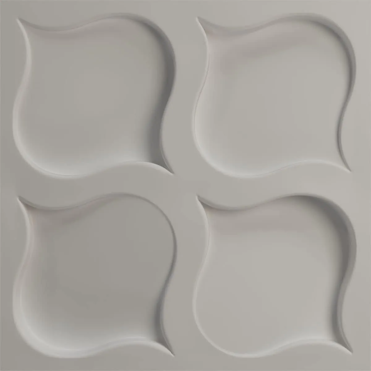 Ekena Millwork 19 5/8"W x 19 5/8"H Clover EnduraWall Decorative 3D Wall Panel, Satin Canyon Green (Covers 2.67 Sq. Ft.