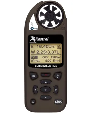 Elite Weather Meter with Applied Ballistics and Bluetooth Link, Flat Dark Earth