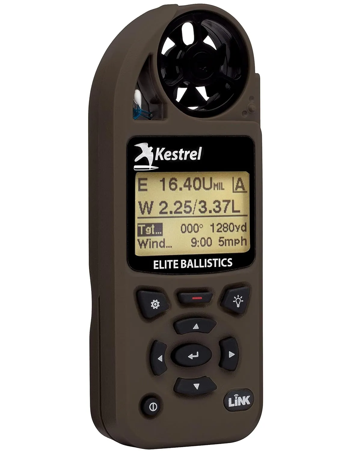 Elite Weather Meter with Applied Ballistics and Bluetooth Link, Flat Dark Earth