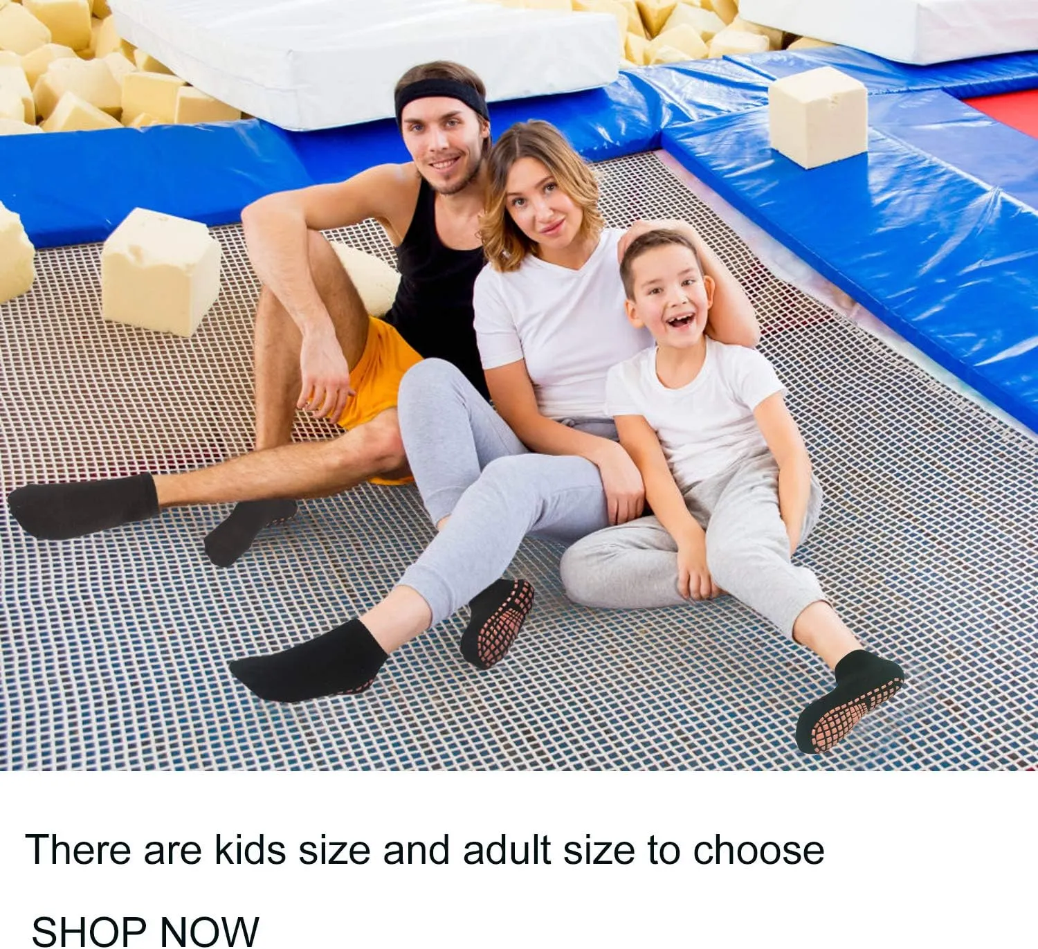 ELUTONG Kids Anti-Skid Socks Trampoline Children's Slide Gripper Socks For Teenagers