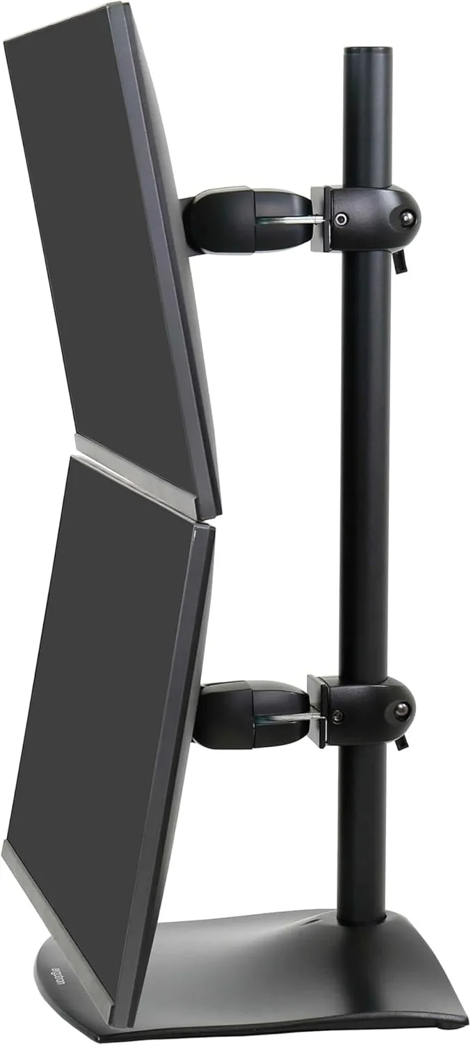 Ergotron – DS100 Dual Monitor Stand for Desk, Double VESA Mount – for 2 Monitors Up to 27 Inches, 0 to 23 lbs Each – Vertical