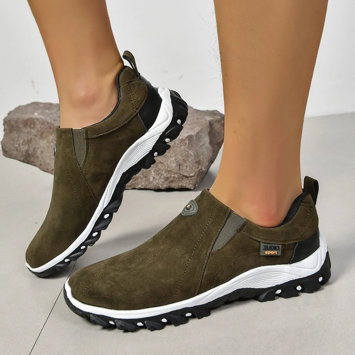 Fashion Round Head Shallow Mouth Men's Thin Shoes