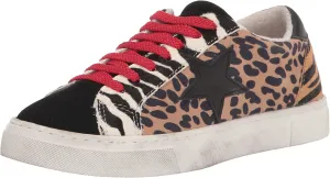 Fast international shipping Star Affordable luxury Up Steve Red Fashion Madden Low Top Leopard Lace Sneaker Shoes Rubie