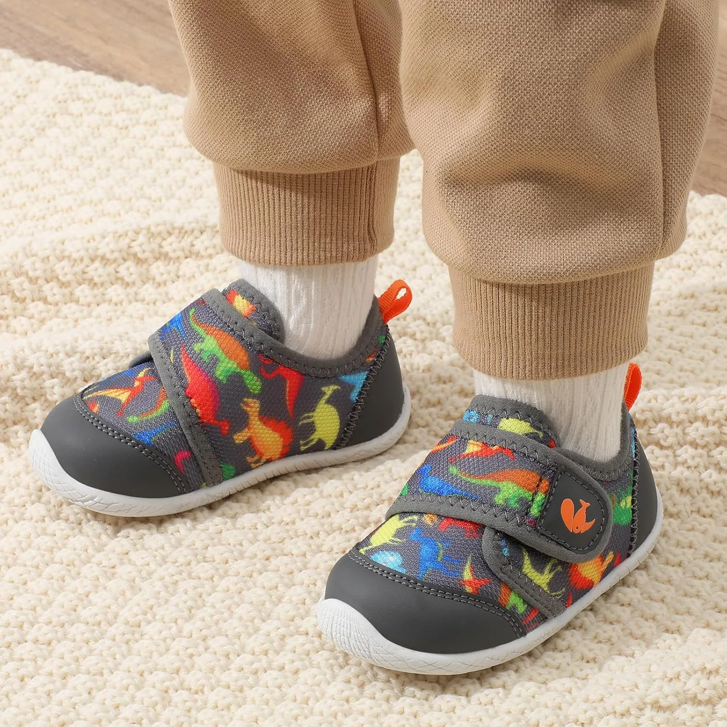 FEETCITY Toddler Shoes Girls Boys Barefoot Shoes Toddler Walking Shoes Kids Slip On Sneakers Breathable Tennis Shoes
