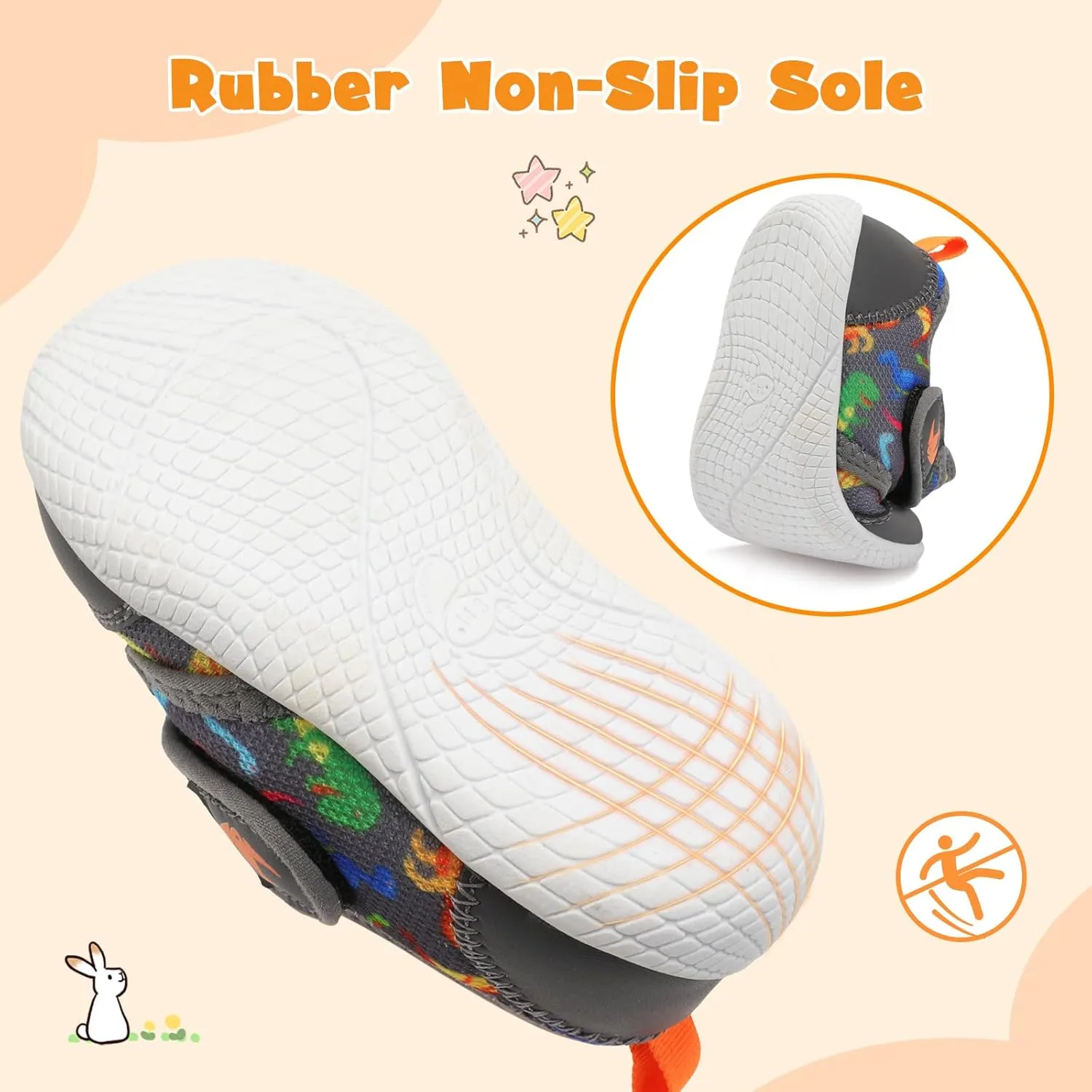 FEETCITY Toddler Shoes Girls Boys Barefoot Shoes Toddler Walking Shoes Kids Slip On Sneakers Breathable Tennis Shoes