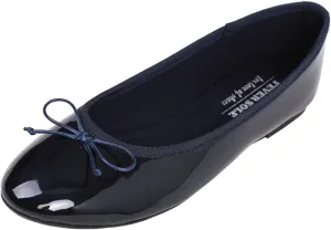 FEVERSOLE Women's Macaroon Colorful Memory Foam Cushion Insock Patent Ballet Flat