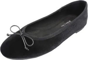 FEVERSOLE Women's Ultra Soft Colorful Memory Foam Cushioned Faux Suede Home Ballet Flats