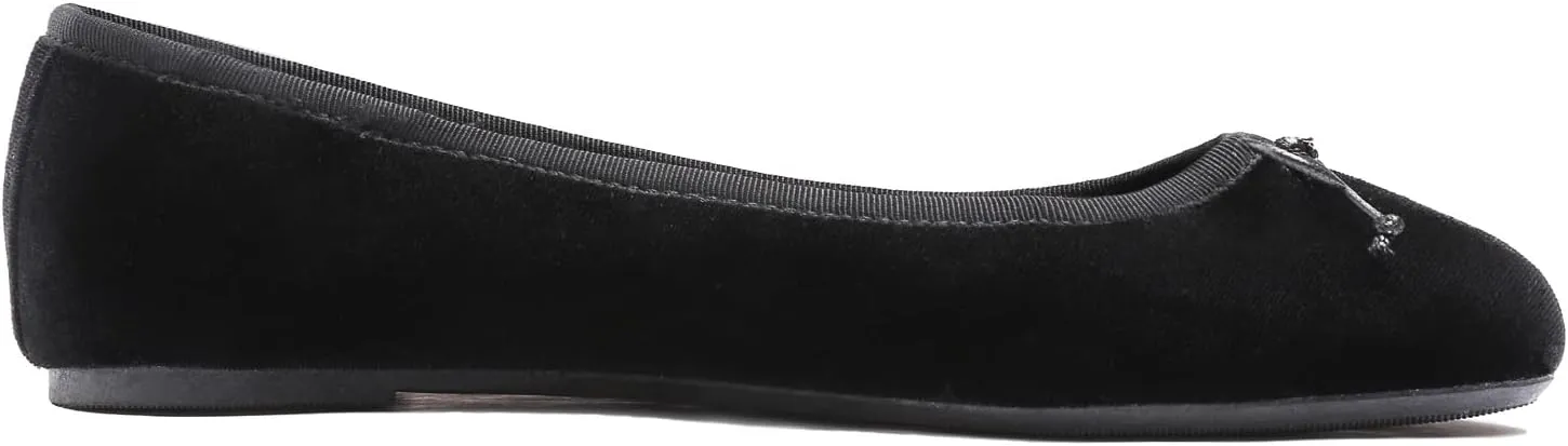 FEVERSOLE Women's Ultra Soft Colorful Memory Foam Cushioned Faux Suede Home Ballet Flats