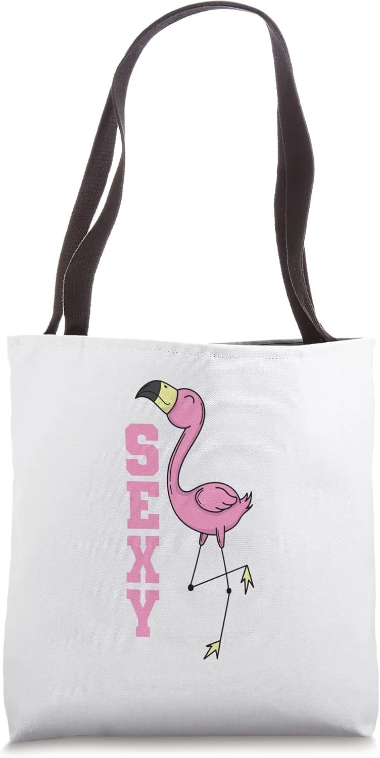 Flamingo on one Leg Sexy Tote Bag