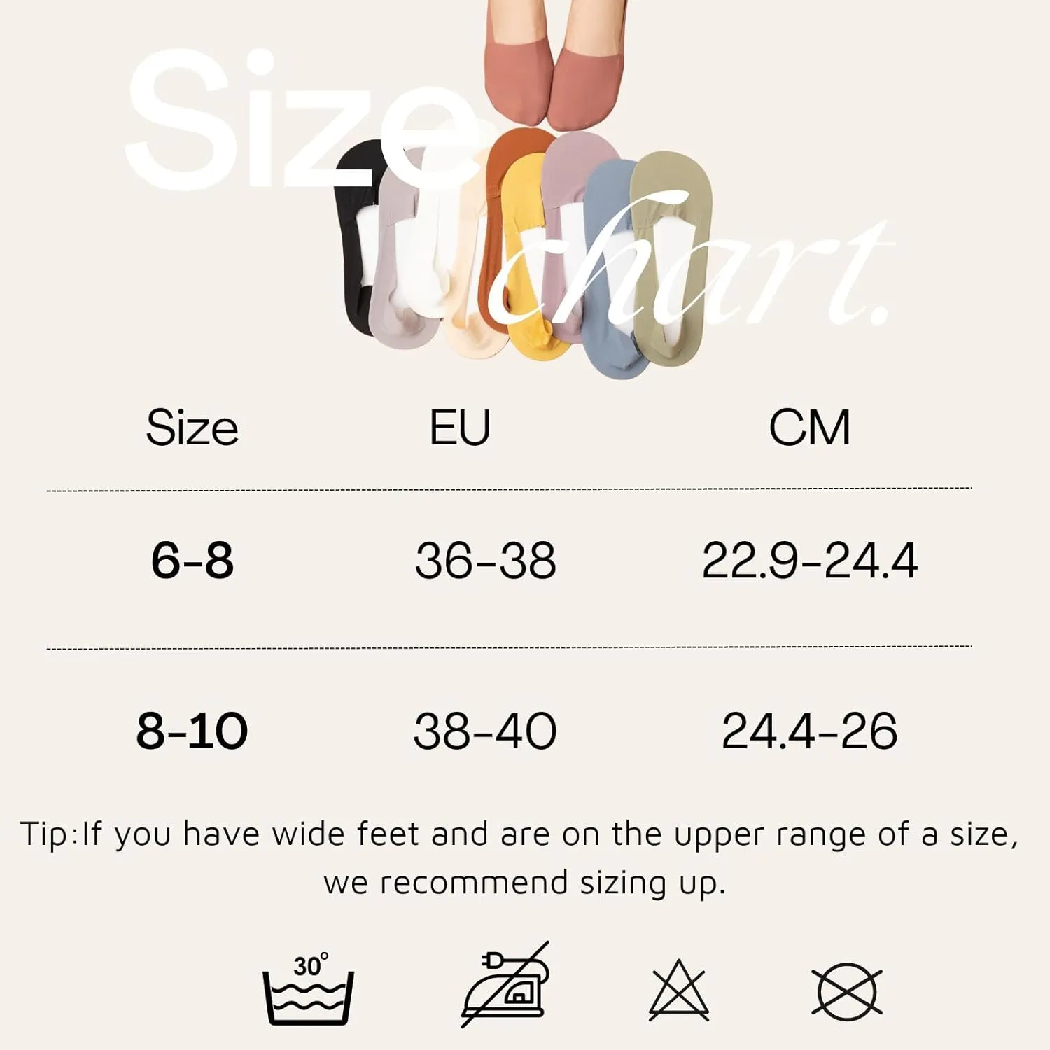 Flammi Ultra-Thin Sock Women's No Show Liner Socks Non Slip Cotton Bottom Socks for Sneaker Lofer