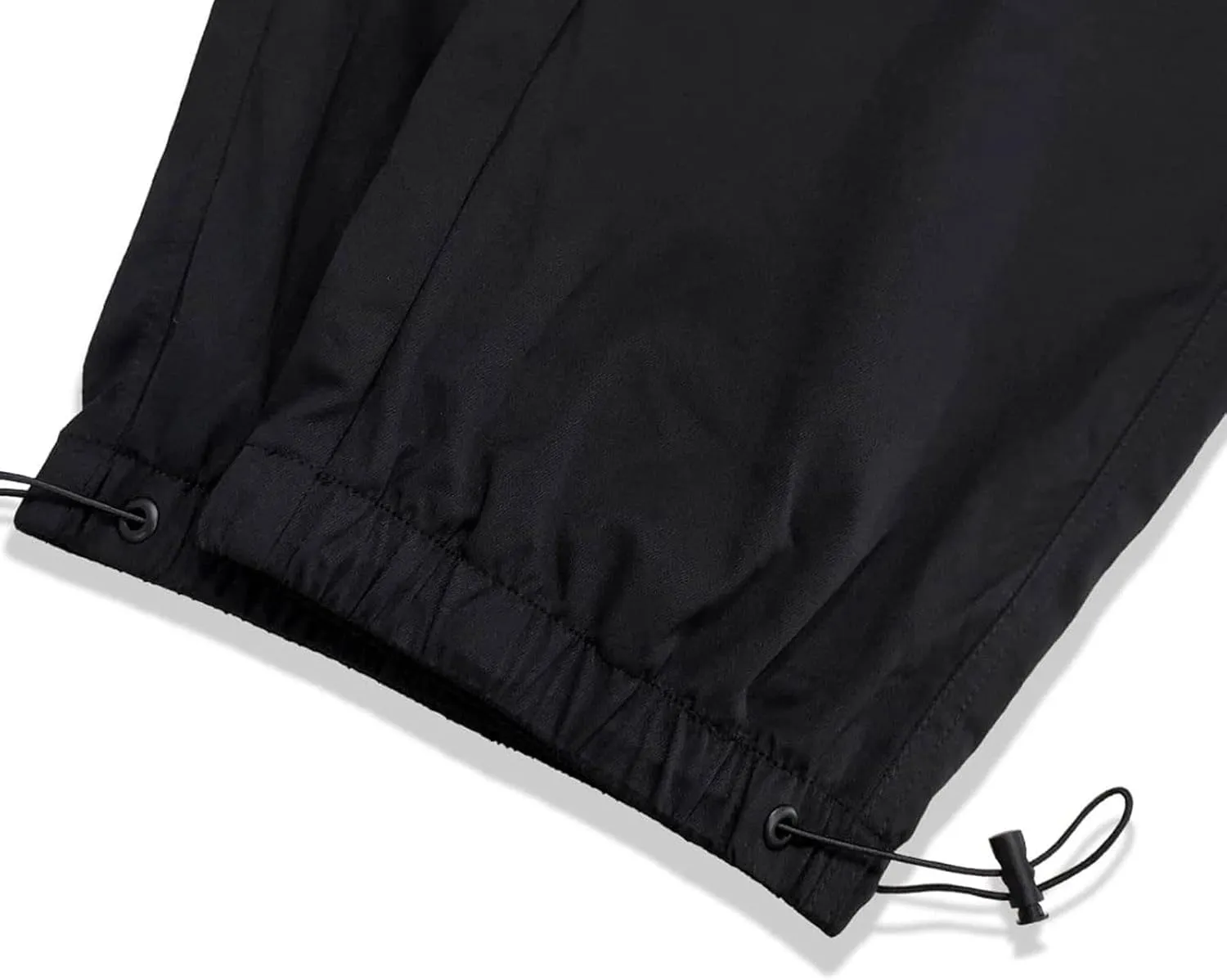 Flat Pocket Parachute Pants for Men Casual Baggy Cargo Pants Unisex Street Pants Drawstring Trousers