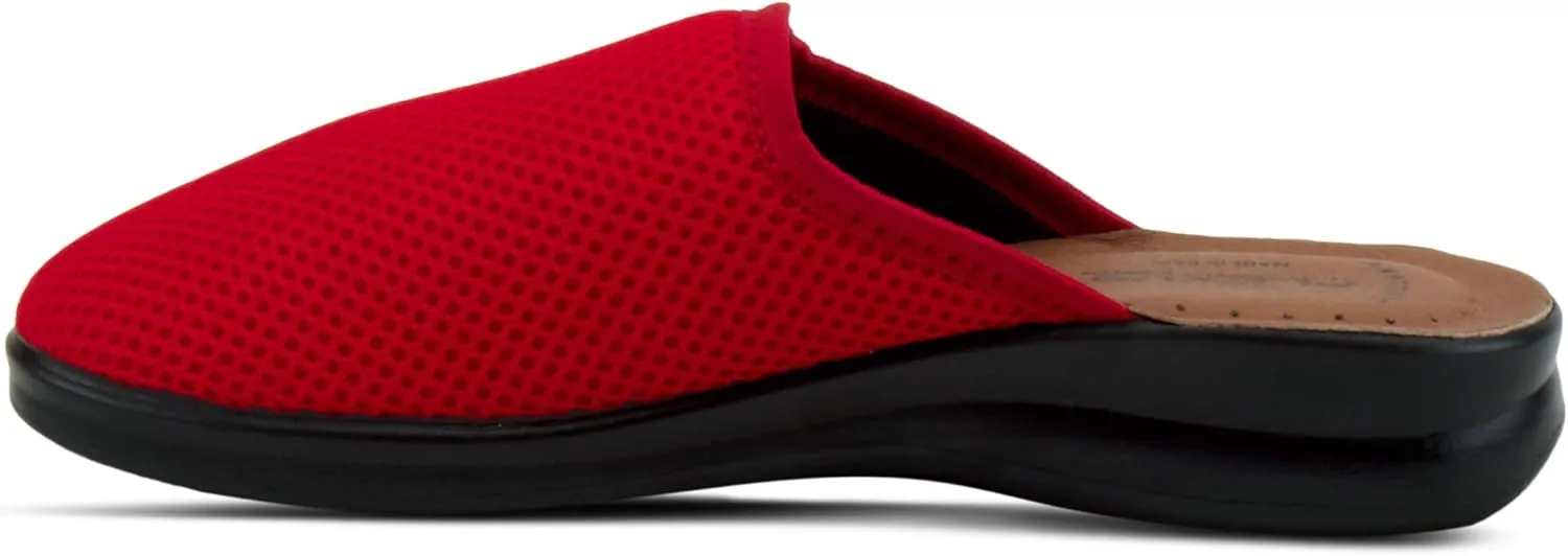 Flexus Spring Step Scuff Slippers for Women - Lightweight House Slippers for Woman - Flexible Round Shape Ladies Slippers for Indoor Use