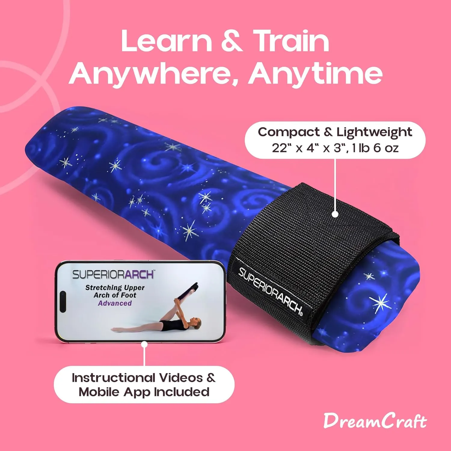 Foot Stretcher for Ballet and Gymnastics - Foot Arch Stretcher for Flexibility - Ballet Foot Stretcher for Dancers and Gymnasts - Ballet Stretcher, Arch Foot Stretcher Tool