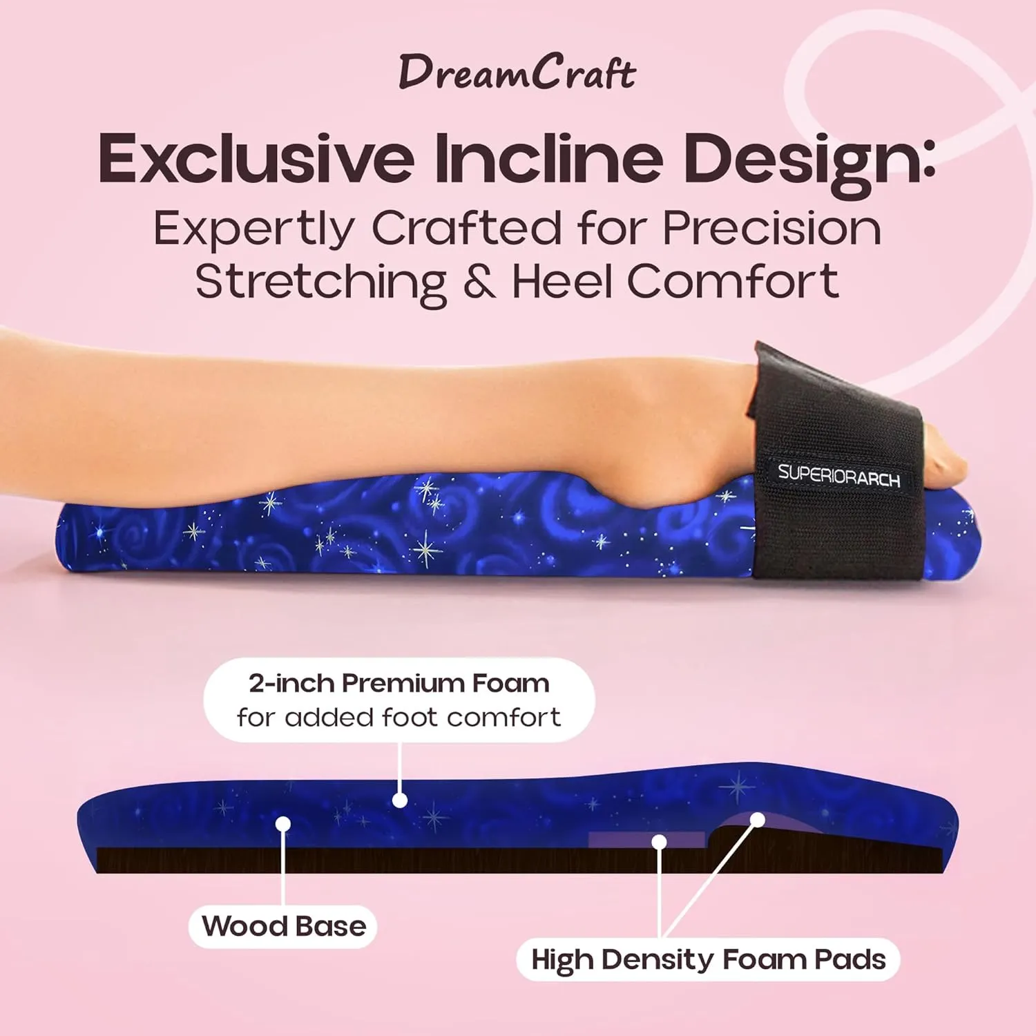 Foot Stretcher for Ballet and Gymnastics - Foot Arch Stretcher for Flexibility - Ballet Foot Stretcher for Dancers and Gymnasts - Ballet Stretcher, Arch Foot Stretcher Tool