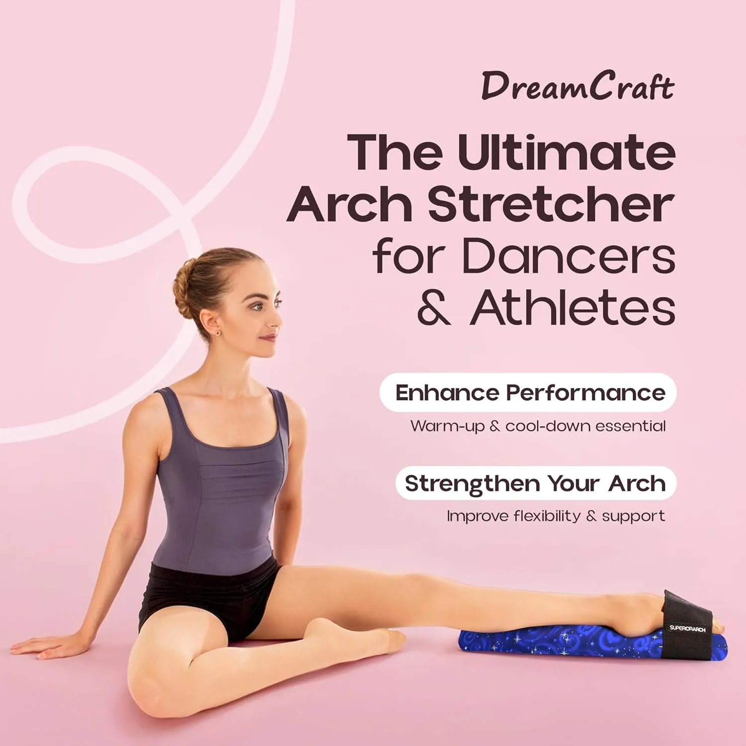 Foot Stretcher for Ballet and Gymnastics - Foot Arch Stretcher for Flexibility - Ballet Foot Stretcher for Dancers and Gymnasts - Ballet Stretcher, Arch Foot Stretcher Tool
