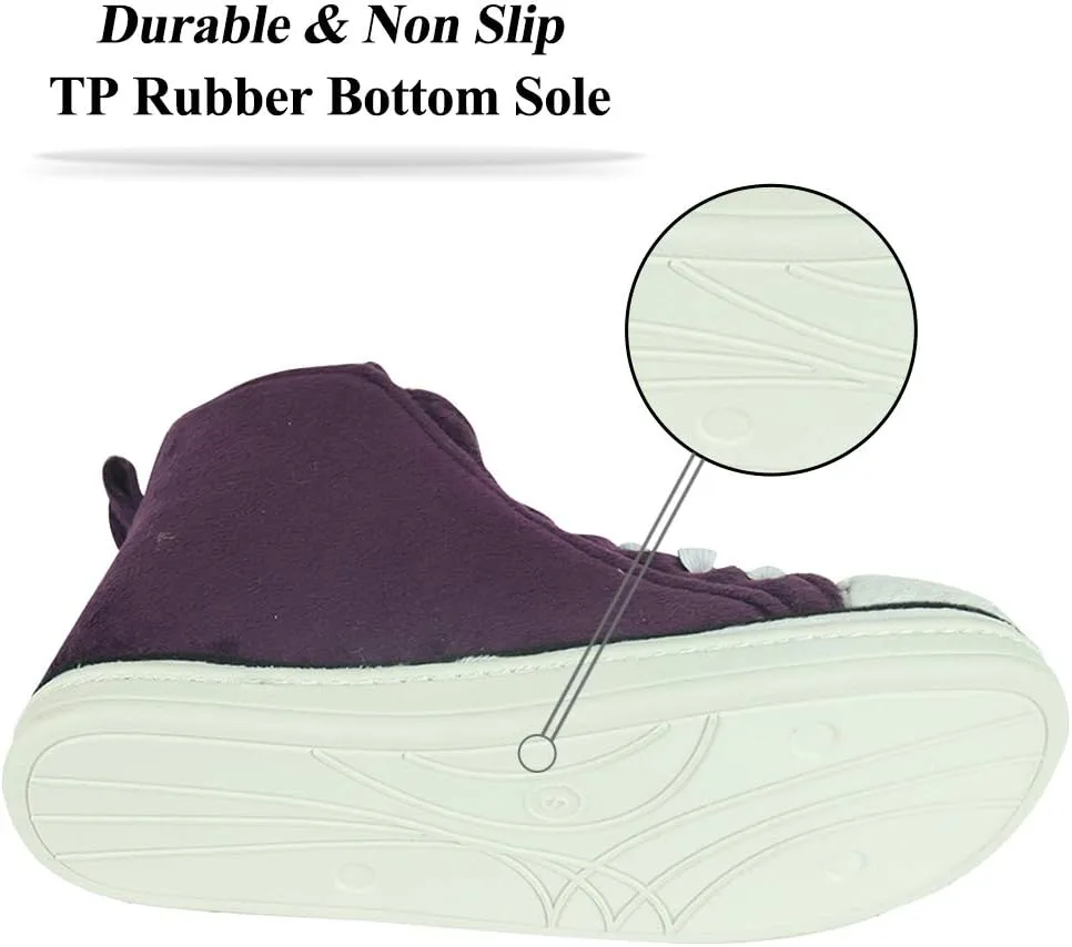 Forfoot Bootie Slippers for Women House Shoes Comfy Indoor Outdoor Sneaker Slippers