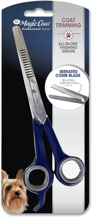 Four Paws Magic Coat Professional Series All-in-One Finishing Shears for Dogs, Dog Grooming Scissors, 1 Count